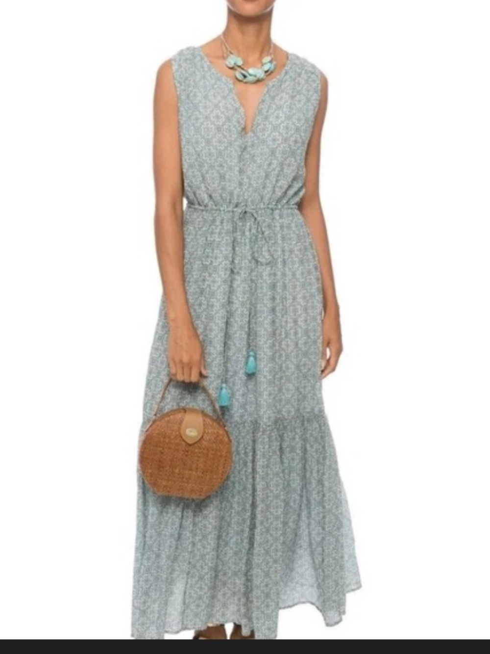 Roller Rabbit Lam Gauri Maxi Dress Size XL